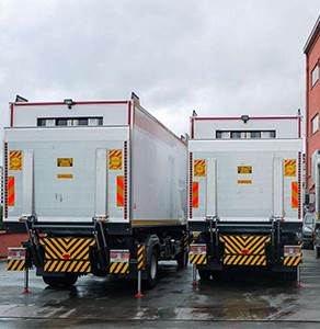 LKW-Ladebordwand aus Aluminium